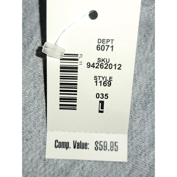 Disney Mickey Mouse Crewneck Sweatshirt Gray Pullover Adult Large - Picture 6 of 6